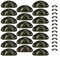 MengH-SHOP Muschelgriff Vintage Griffe Bronze Schrank Schubladengriff mit Schrauben für Kabinett Schubladen Schrank Apothekerschrank 20 Stücke