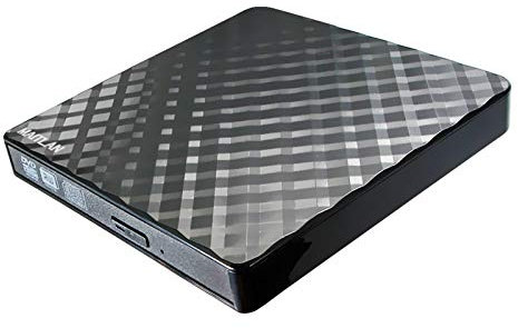 Portable Pop-Up External DVD CD Burner Player, USB 3.0 Dual Layer 8X DVD-R DL CD-R Writer Optical Drive for Lenovo HP Dell Samsung Acer Asus Sony Toshiba Clevo Netbook Ultrabook Laptops Black Plaid