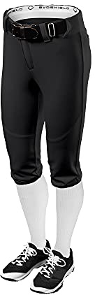 EvoShield girls Evoshield Girl's Fx Low Rise - Black Pants, Black, Medium US