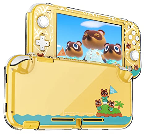 DLseego Schutzhülle für Switch Lite, Clear Hard PC Case Cover Split Design Stoßfeste Anti-Scratch Shell Zubehör für Switch Lite Console und Joycon Controller - Klar