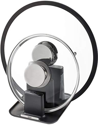 GEFU Caddy Multiküchenhalter Schwarz/Silber 14.5 x 16.5 x 11.5 cm