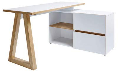 Jahnke CLUB C 145 E Büroschreibtisch, Eiche Weiß