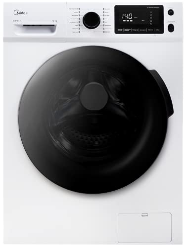 Midea Lavatrice W 7.940 iN / 9 KG/Steam Care/Reload – Funzione di ricarica/motore inverter BLDC / 1400 giri/min, bianco