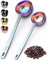 ORBLUE Cucharas Medidoras de Acero Inoxidable para Echar Café, Set de 2 (Multicolored)