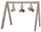 Little Dutch 8710 Holz Baby Gym Spieltrapez mit Stoff Anhängern - Flowers & Butterflies (70x21,5x40 cm)