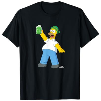 The Simpsons Homer Simpson Green Duff Beer Día de San Patricio Camiseta