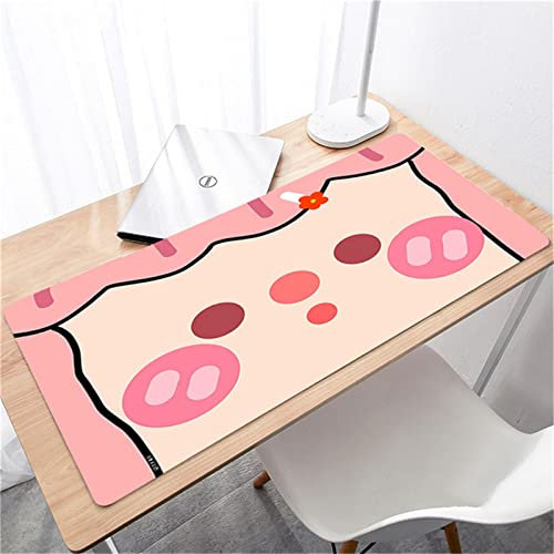 Großes Gaming-Mauspad-Pad600x300x4mm Mit weicher Naturkautschuknaht, geeignet für Spieltischuntersetzer im Büro Pink Flower
