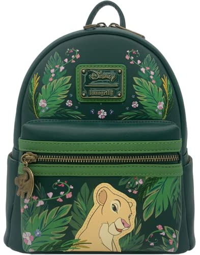 Loungefly Disney The Lion King Nala Scene Double Strap Shoulder Bag Exclusive, Grün , Schultertasche mit Doppelriemen