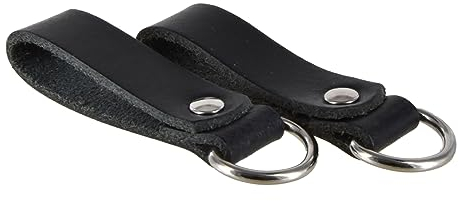 Mytem-Gear 2 Gürtelschlaufen mit D Ring für 4 cm Gürtel Leder