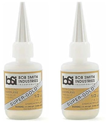 TWIN PACK - BSI Super-Gold Foam Safe 1/2oz Thin CA Glue TWIN PACK - BSI121
