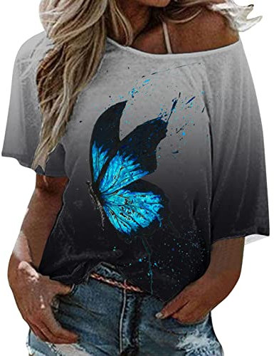 Freizeitbluse Damen Longshirt,T Shirt Hellblau Damen,Stricktop Damen,Günstige T Shirt,Shirt Flieder Damen,Glitzer Crop Top,Top Damen