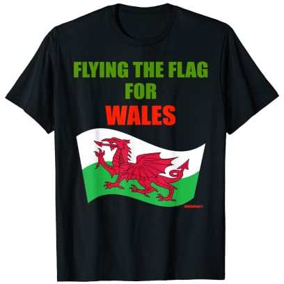WALES hisst die Flagge von Wales Rugby-Top T-Shirt