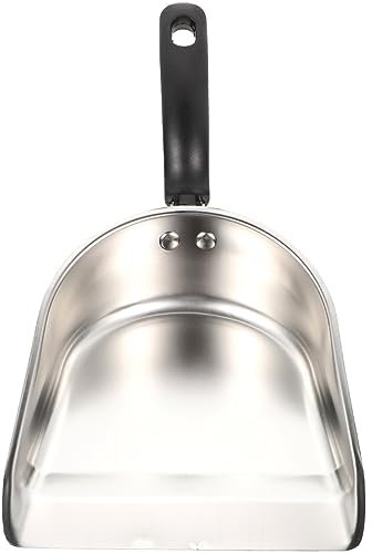 Metal Utility Scoop Food Scoop Shovel Stainless Steel Ice Scoop Flat Bottom Scoop Metal Serving Scooper Flour Heavy Duty Shovel for Home Kitchen Bar Party Supplies Flour Scoop