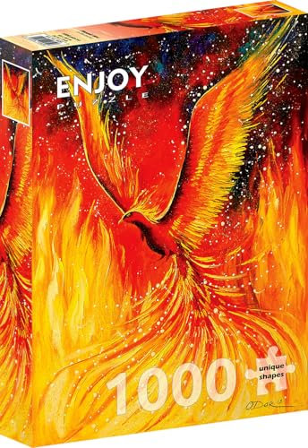 Enjoy Puzzle - 1000 Teile Jigsaw Puzzle für Erwachsene - Karton - Vibrant - Fantasy Vogelgestalt - Phoenix Bird - ab 14 Jahren