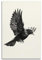 HAYZE Tiere Vögel Poster Fliegende Amsel Dekorative Leinwand Wand & Kunst Poster Malerei 30 x 45 cm