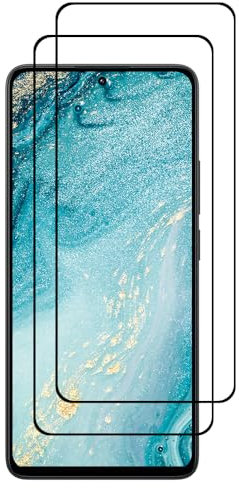 J&D Compatibile per Xiaomi Redmi Note 13 5G Pellicola Protettiva, 2 Confezioni Non Piena Copertura Vetro Temperato Protezione Schermo per Xiaomi Redmi Note 13 4G