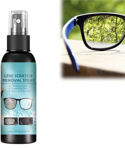 Glasses Lens Scratch Removal Spray,Eyeglass Repair Liquid,Glasses Lens Scratch Cleaner,Cleaner Spray for Eyeglass Scratch,Glasses Lens Scratch Repair Spray,Repair Spray for Fingerprints
