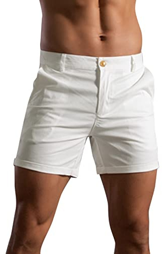 NNGOTD Hiking Shorts Men Quick Dry Gym Athletic Workout Short Shorts for Men with Liner and Zipper Pockets Mens Wrinkle Free Beach Slacks Golf Trousers for Men