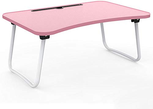 HSOYGE Tische Laptop-Betttablett, tragbares Bettgestell modern, mit klappbaren Beinen, Lesegestell, Tablet (Rosa)