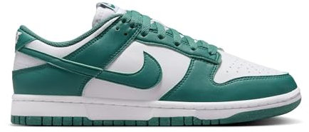 Nike Scarpe da Basket Dunk Low Donna, Nero/Bianco/Verde