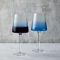 Anton Studio Designs - Juego de 2 copas de vino azul imperio - Sofisticado vaso azul