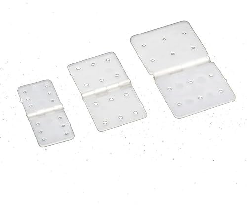SPARKHOBBY 20PCS RC Model Plane Aircraft Plastic Hinges Pinned Suitable for Fixed-Wing Plane Aileron Hinge Connection Parts DIY (M 16x29mm)