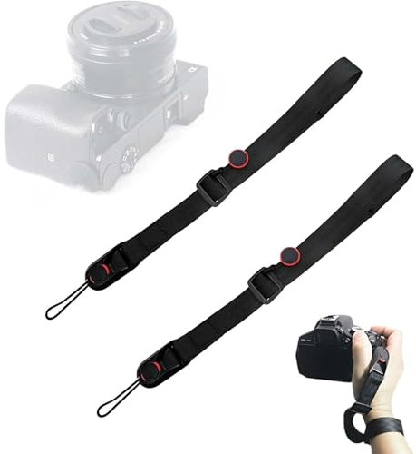 2 Pz Cinturino Polso per Fotocamera Videocamera, Cordino per Fotocamera Portatile Cinturino per Fotocamera per Canon Nikon Sony DSLR SLR