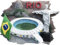 Rio de Janeiro Brasilien Kühlschrankmagnet Tourismus Souvenir Kühlschrank Dekoration Magnet handbemalt Handwerk