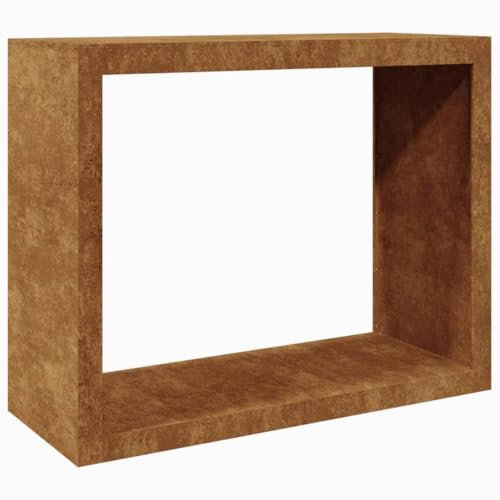 vidaXL Rastrelliera per Legna 100x40x80 cm in Acciaio Corten, Porta Legna, portalegna da Esterno, portalegna da Interno, Porta ceppi