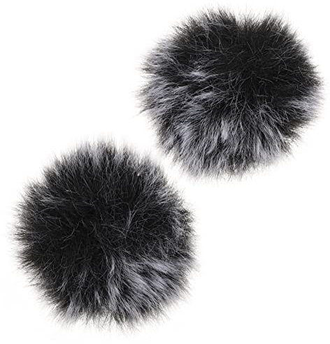 CATIEBYE 2pcs Microphone Covers Wind Protection for Recording Saliva Clip Mic Protector for Indoor Outdoor Use Windshield for Lavalier Microphones