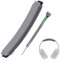 MMOBIEL Fascia di Ricambio per Bose QuietComfort 35, 35 II (QC35, QC35 II) / Bose QuietComfort 45 (QC45) Over-Ear Cuffie Fascia di Ricambio per Proteine PU – Grigio