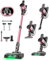 SUXIANGVAC Aspirateur sans fil 8 en 1 pour la maison avec écran LED, 3 modes d'aspiration, autonomie de 45 minutes, aspirateur balai léger pour la maison, poils d'animaux, tapis (rose)