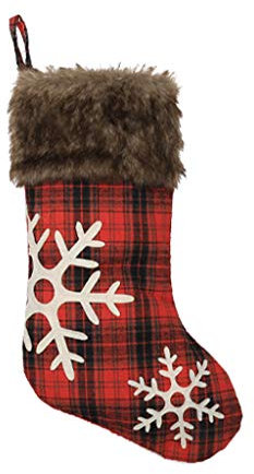 Dekorative Weihnachtsstrümpfe, große Weihnachtsstrümpfe, karierter Stil mit Schnee, Heimdekoration für Weihnachten, Hochzeit, Party