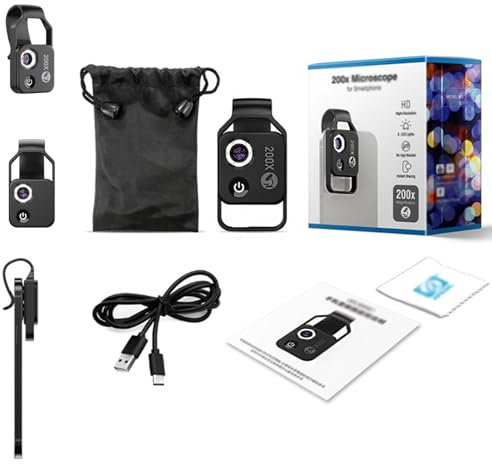 Nano Zoom 200x for iPhone, Nano Zoom, 2025 New Nano Zoom 200x for iPhone Upgraded Version, More Stable and Clearer (Black)