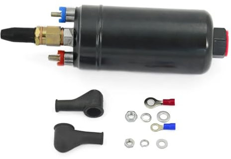 Benzinpumpe 12V Universal EFI 330LPH Inline Externe Kraftstoffpumpe 0580254044 0580 254 044 E85 Ethanol Kompatibel Kraftstoff Pumpen