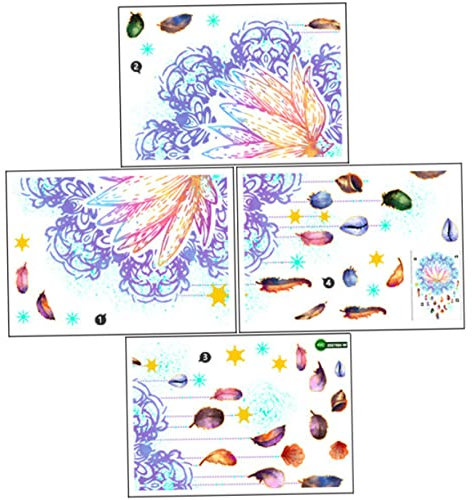 Selbstklebende Wandtattoo Yoga Mandala Dekorative Sticker