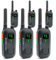 Techside TS-T2 Ricetrasmittente Professionale Walkie Talkie 16 Canali PMR446 (Libero Uso) | Vox a 5 Livelli | Scansione Automatica Canali | Auricolare e Caricatore USB Full Optional | Set 6 Pezzi