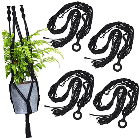 SEWOART Macetero Colgante De Macramé Ideal para Decorar Interiores Balcones Ventanas