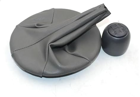 Manuell Schaltknauf Für Fiat Für Panda 2003-2012 Auto 5 Geschwindigkeit Getriebe Stick Ebene Shift Knob Mit Leder Boot Stick Shifter Handball