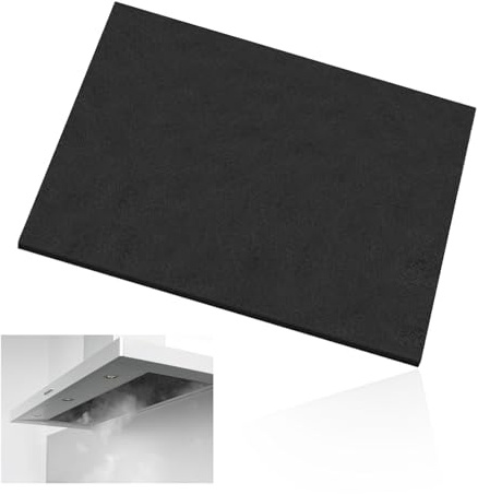Universal Dunstabzugshauben Filter, 57x47 cm Filter für Dunstabzugshaube mit Aktivkohle Zuschneidbar Aktivkohlefilter Abzugshaube Fettfilter für Dunstabzug
