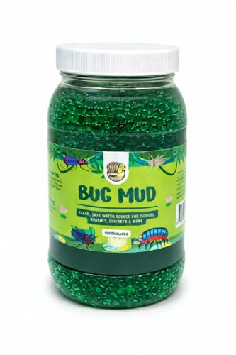 BugzyBugs Bug Mud Hydration Gel for Feeder Insects Clean Water Source for Isopods, Roaches & Crickets 16 oz