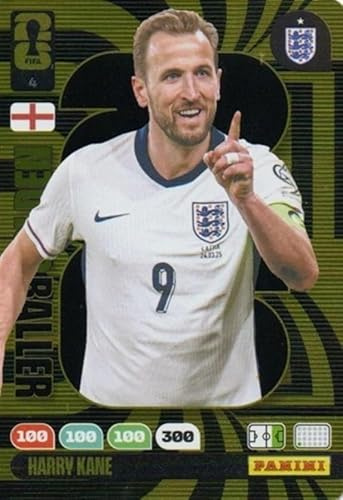 Panini FIFA World Cup 2026 Harry Kane England Trading Card Golden Baller
