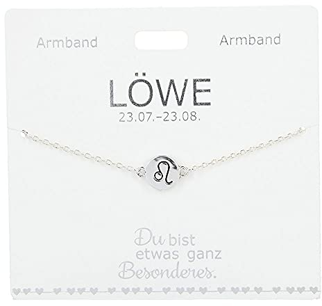 Depesche 4715-044 Armband für Damen u. Kinder mit dem Sternzeichen-Symbol Löwe