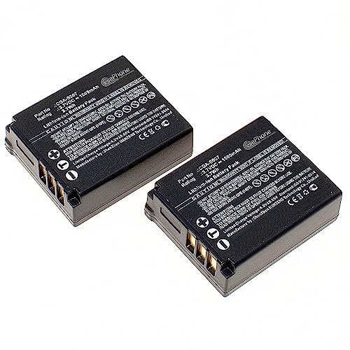 cellePhone Batterie Li-ION Compatible avec Panasonic CGA-S007 DMW-BCD10 - Ensemble de 2