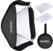 GODOX Faltbare Softbox 60cm x 60cm Tragbare Softbox Bowens Ständer Softbox für Kamerablitz Studioblitz Fotografie (HS6060)