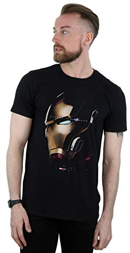 Marvel Men's Avengers Endgame Avenge The Fallen Iron Man T-Shirt Black Medium