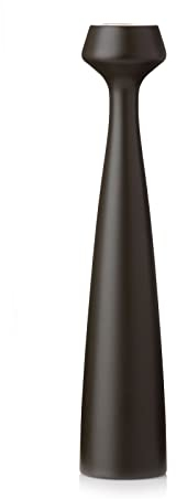 Applicata - Blossom - Lily - Kerzenleuchter, Kerzenständer - Holz - Farbe: Marron Black - Höhe: 24,5 cm