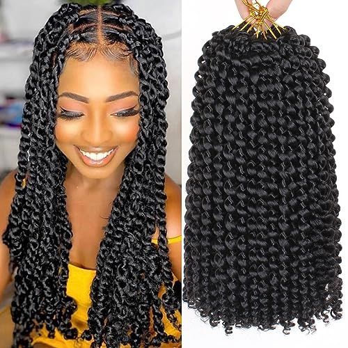 Xtrend Lot de 7 paquets d’extensions de cheveux Passion Twist - 18 mèches par paquet - 30,5 cm - Cheveux tressés au crochet