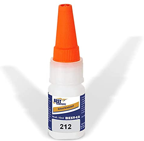 BEST KLEBSTOFF - CA 212 | Sekundenkleber niedrigviskos | 10g | Komponentenkleber | lösungsmittelfreier Cyanacrylat-Klebstoff | Universalklebstoff