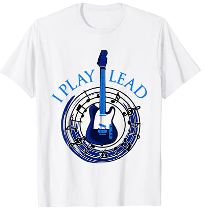Gitarrist. I Play Lead. Gitarre T-Shirt